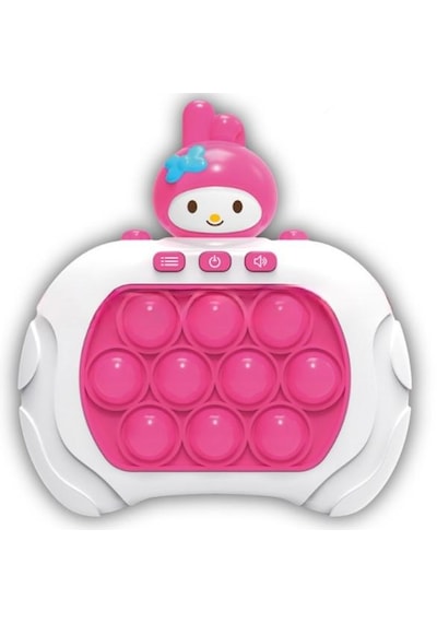Sanrio Kuromi My Melody Figürlü Işıklı Müzikli Popit Eğitici Oyuncak Fast Push Elektronik Popit