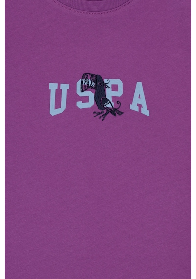 U.S. Polo Assn. Erkek Çocuk Menekşe Bisiklet Yaka Tişört 50307321-VR037