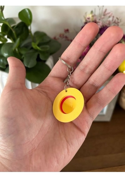 One Piece Şapka Renkli Anahtarlık