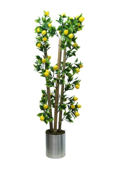 Rüzgar Çiçekcilik Yapay Limon 90 Cm Sarı Yeşil