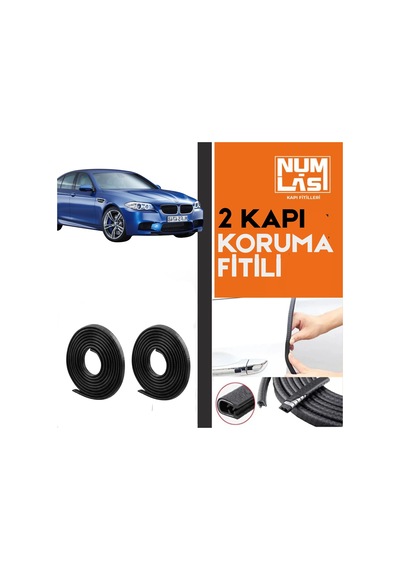 Bmw 5 Serisi F10 2010-2017 İki Kapı Koruma Fitili Siyah Renk Numlas-a Kalite-nm2766