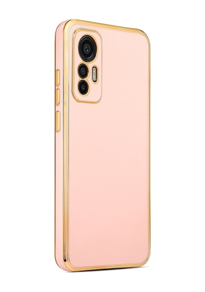 Zore Mi 12 Lite Kılıf Bark Kapak - Rose Gold Rose Gold