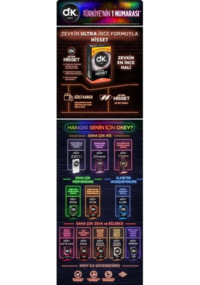 Okey Ultra Hisset Prezervatif 6 x 20'li