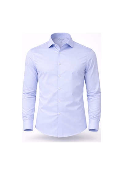 Classics Men Slim Fit Uzun Kollu Kolay Ütü Pamuk Saten Erkek Gömlek Buz Mavi Classics Men Slim Fit Uzun Kollu Kolay Ütü Pamuk Saten Erkek Gömlek Buz Mavi