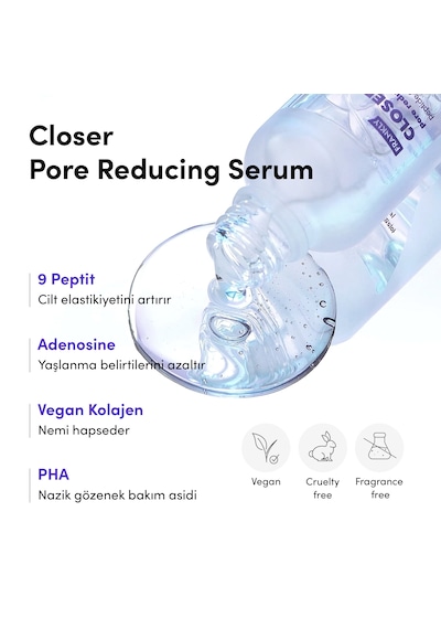 Closer Serum 9 Peptit İçeren Gözenek Sıkılaştırıcı Ve Yaşlanma Karşıtı 30 Ml
