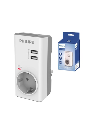Akım Korumalı Priz 380 Joule 2xusb Phılıps Chp4010w