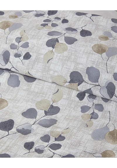 Textured Ivy Krep Tek Kişilik Çarşaflı Nevresim Takımı 160x220 Cm Bej