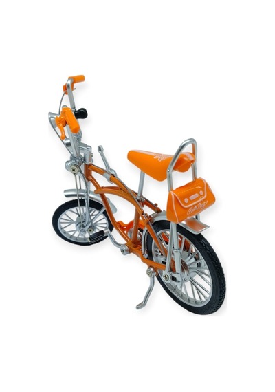 Model Araçlar -1:10 Metal Retro Pinokyo Bisiklet - Die -cast 17 Cm - Turuncu