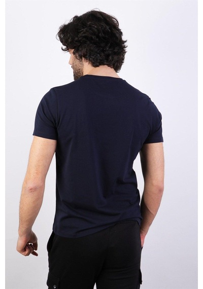 Rich Erkek Logo Baskılı T-shirt %100 Pamuk Tişört SIYAH