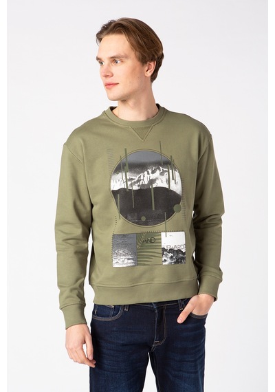 Vigoss Erkek Sweatshırt 62142-30034 - Haki