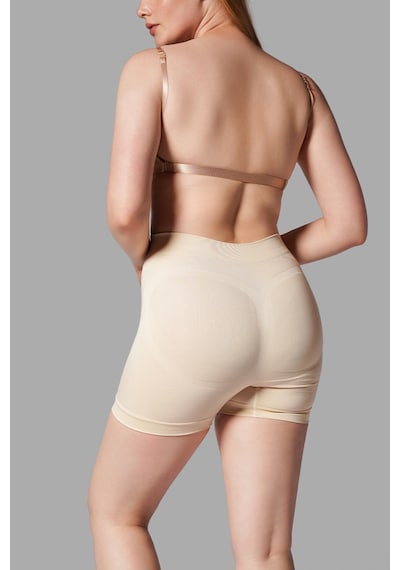 Fit Women Push Up Seamless Dikişsiz Popo Kısa Paçalı Korse 2064 Bej