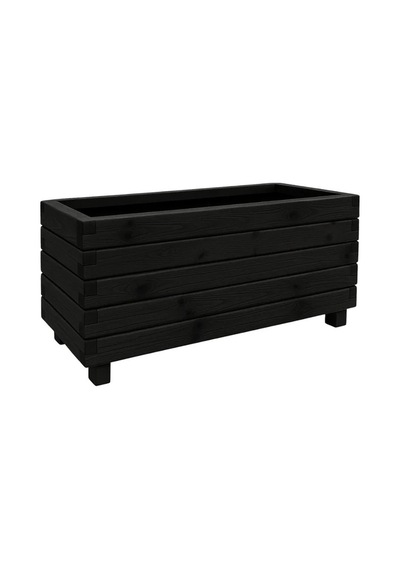 Ahşap Çiçeklik 100x30x40 Cm Emprenyeli Dış Mekan Saksısı