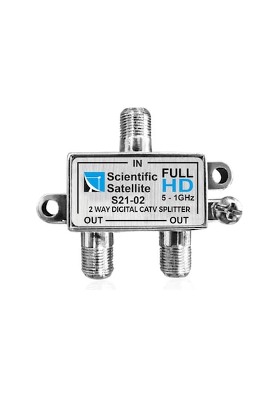 Mag S21-02 1/2 Yollu Kablo Tv Sinyal Ayırıcı Splitter - 5-1000 Mhz Frekans Bölücü Çoklayıcı