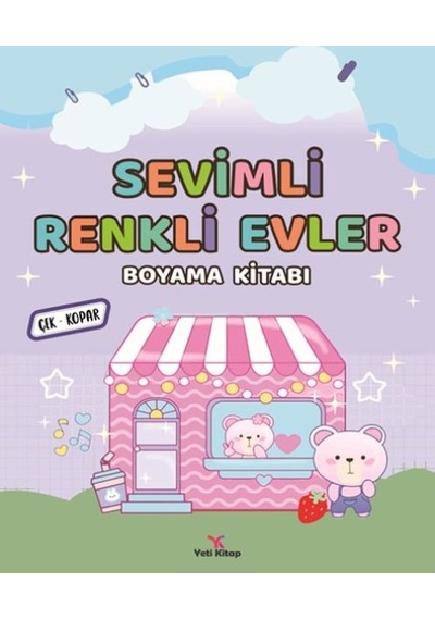 Sevimli Renkli Evler Boyama Kitabı - Yqbx-717580