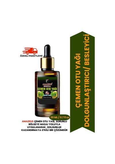 Amazeus Çemen Otu Yağı %100 Saf Ve Doğal Besleyici Etki 20 Ml / 0.7 Fl Oz