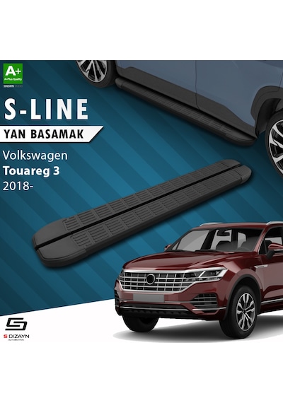 S-dizayn Vw Touareg 3 S-line Siyah Yan Basamak 193 Cm 2018 Üzeri A+ Kalite