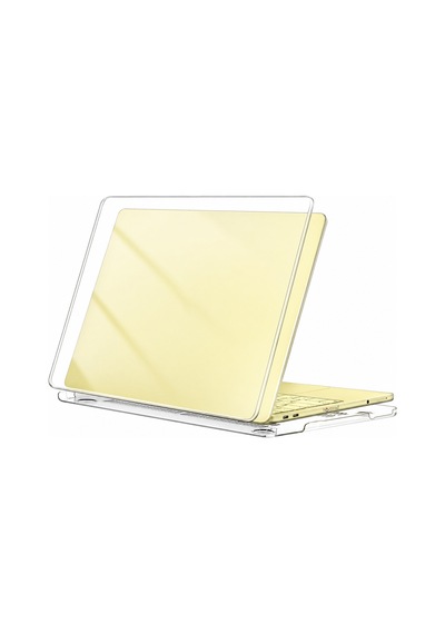 Novstrap Apple Macbook Neo 13 İnç A18 Çip A3404 İle Uyumlu Kılıf Sert Parlak Koruma Kapağı Şeffaf