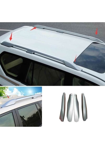 Toyota Prado Uyumlu Fj 150 Tavan Çıtası 2010 2017 Oem Style Gri