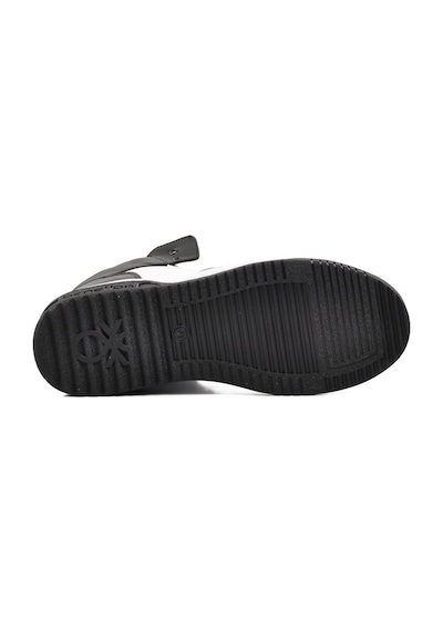United Colors Of Benetton Siyah-beyaz Erkek Hi Sneaker Bn-31087 M Siyah-beyaz Siyah - Beyaz