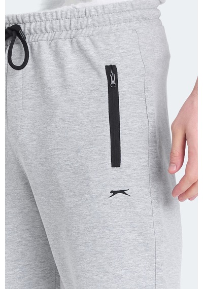 Slazenger Onon In Erkek Fermuar Cepli Gri Eşofman Altı Gri