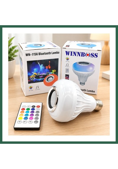 Bezos Bluetooth'lu Hoparlörlü Led Ampul Bzs01 Standart