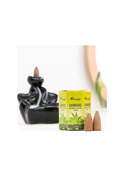 Aromatika Cannabis Aromalı Geri Akışlı Şelale Tütsü
