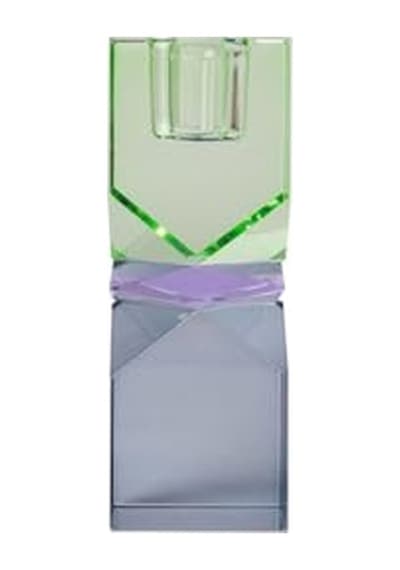 Kristal Mum Tutucu, Nane Yeşili Koyu Mavi 11x4x4 Cm Diğer