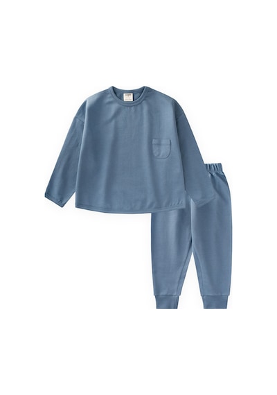 Cigit Sweatshirt Takım 2-7 Yaş İndigo Mavi