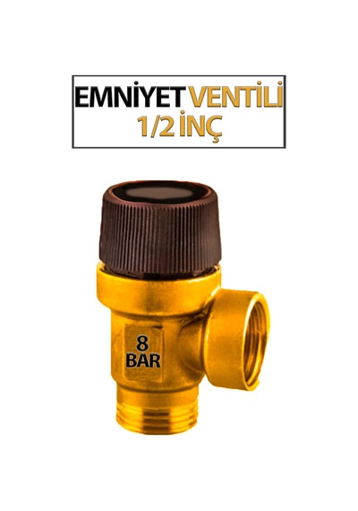 1/2'lik Emniyet Ventili 8 Bar
