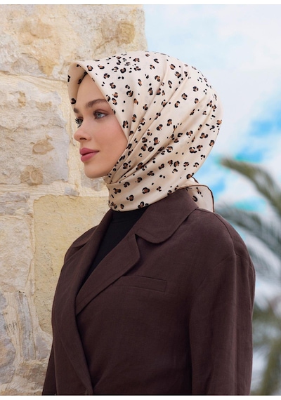 Belli %100 Twill İpek Eşarp 4126d 32 Azur