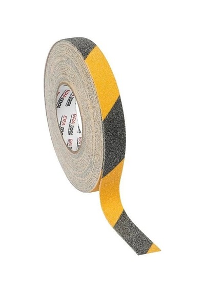Mey İthalat Era 12293 Sarı Siyah Kaydırmaz Bant 25 Mm 15 Metre