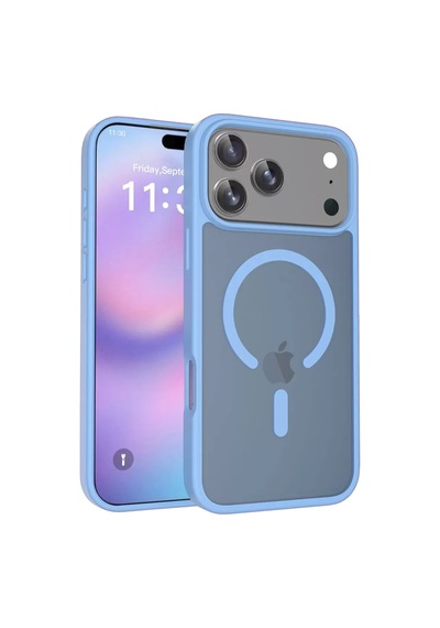 Joko Apple Apple iPhone Uyumlu 17 Pro Max/18 Pro Max Jota Magsafe Kapak - Açık Mavi Renkli
