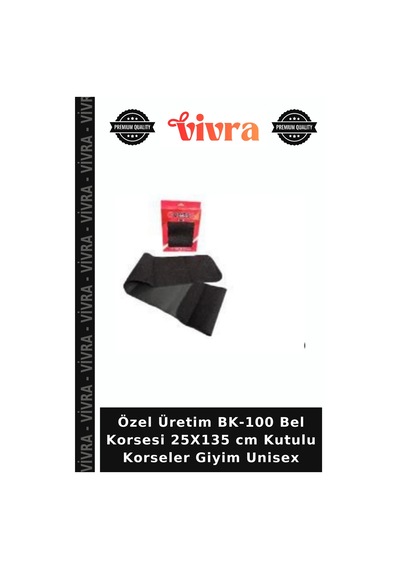 Özel Üretim Bk-100 Bel Korsesi 25x135 Cm Kutulu Korseler Giyim Unisex