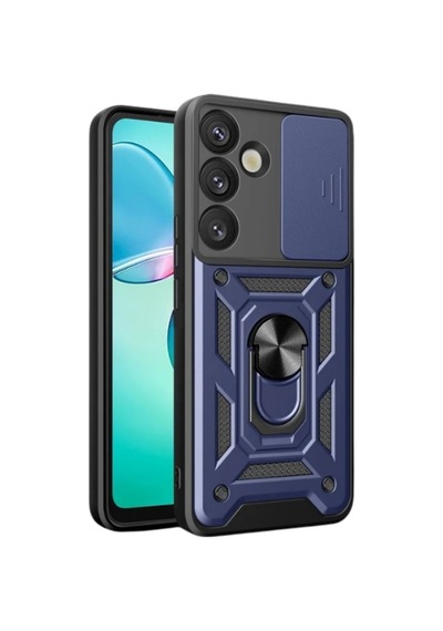 Galaxy  Uyumlu  S26 Plus Pars Lens Yüzüklü Silikon - Lacivert