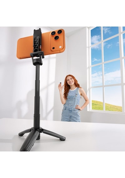Ulanzi Jj21 Mini 3 İn 1 Selfie Monopod Telefon Tutucu Tripod Ve Kumandalı Grip - T184