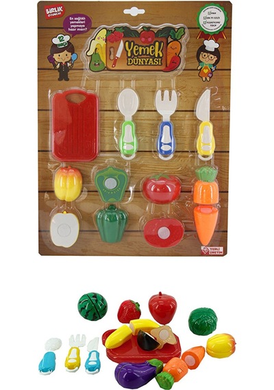 12 Pcs Kesilebilen Meyve&sebze 2 Adet