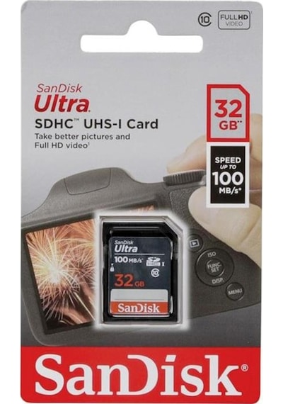 Sandisk 32Gb Sd 100Mb/S  Hafıza Kartı