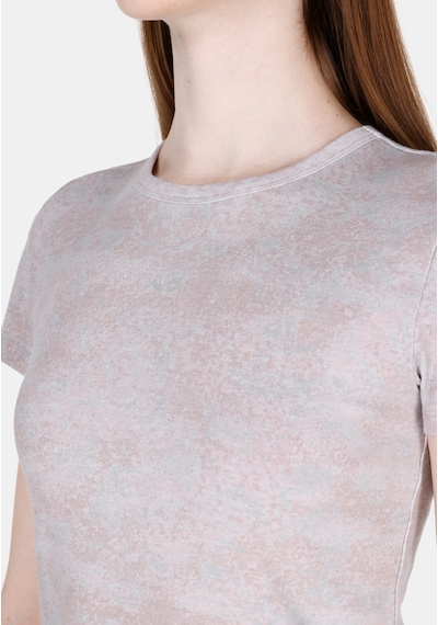Colin's Colins Slim Fit Yuvarlak Yaka Baskılı Kadın Pembe Kısa Kol Tişört Cl1073142 Q1.v2 Dup Pembe