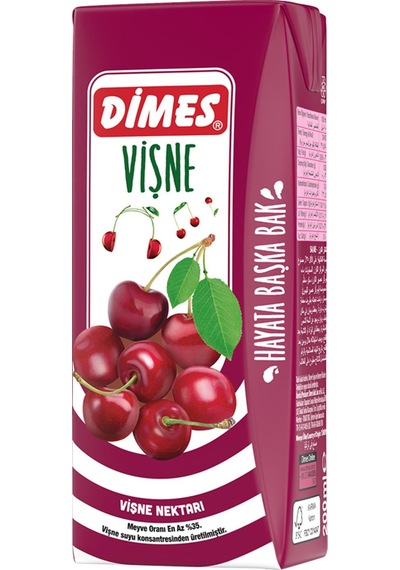 Dimes Vişne Nektarı 200 Ml X 27 Adet
