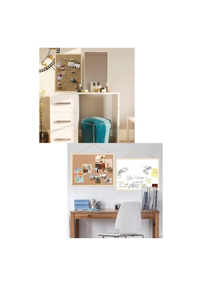 Mantar Pano Ahşap Çerçeve 60x90 Cm 1 Adet Harita Çivisi Hediyeli Duvara Monte Mantar Çerçeve Evde Okulda Büroda O Diğer