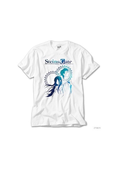 Steins Gate Beyaz Tişört Beyaz