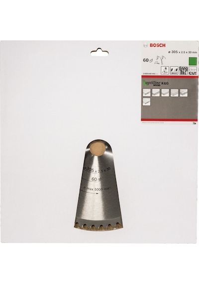 Bosch Optiline Wood 305 x 30 MM 60 Diş Daire Testere Bıçağı - 2608640441