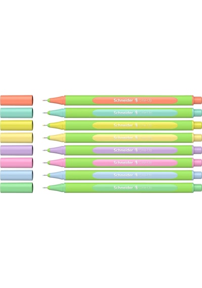 Schneider 191088 Fineliner Serisi 0,4 mm 8'li Paket Pastel Karışık Renk Set
