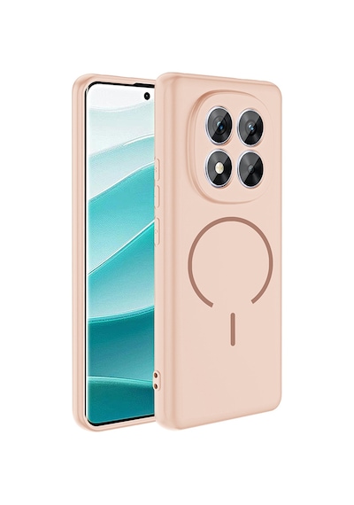 Xiaomi Redmi Note 14 Pro 5g Kılıf Magsafe Destekli Kamera Korumalı Yumuşak Silikon Pazarplus Mürdüm