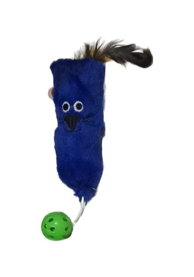 Peluş Kedi Oyuncağı Mavi