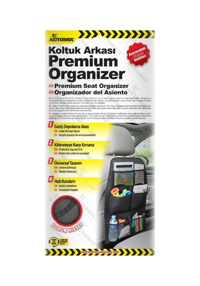 Automix Premium Koltuk Arkası Organizer Siyah 44990