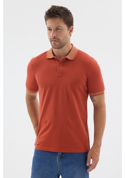 Tarçın Polo Yaka Pike Kısa Kol Slim Fit %100 Pamuk Tişört 1011260171