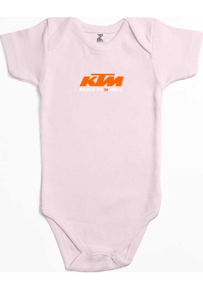Zepplin Giyim Ktm Ready To Race Text Sarı Bebek Body Zıbın