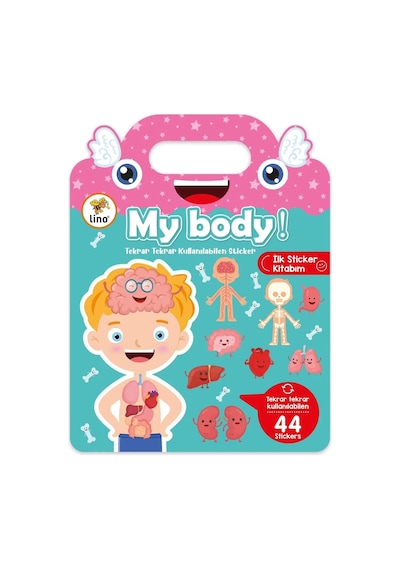 Lino Tekrar Kullanılabilen İlk Sticker Kitabım My Body Ls-500