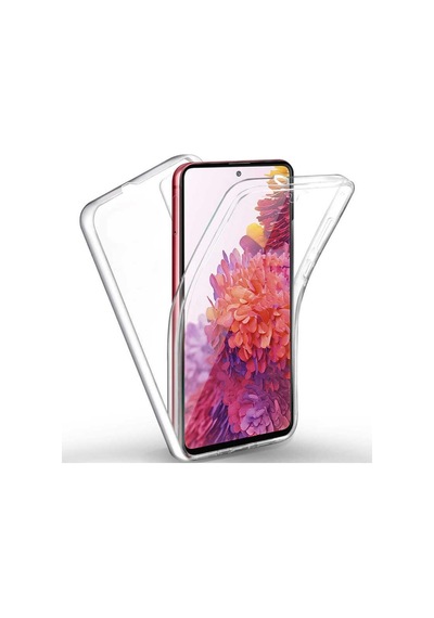 Xiaomi Redmi K40 Kılıf Zore Enjoy 360 Derece Tam Kaplayan Silikon Renksiz